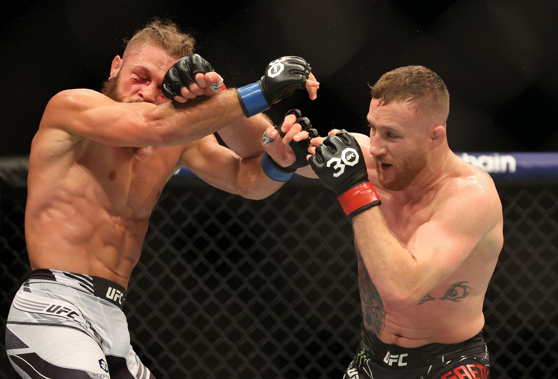 Justin Gaethje gutted out a big win over Rafael Fiziev in last night's best fight