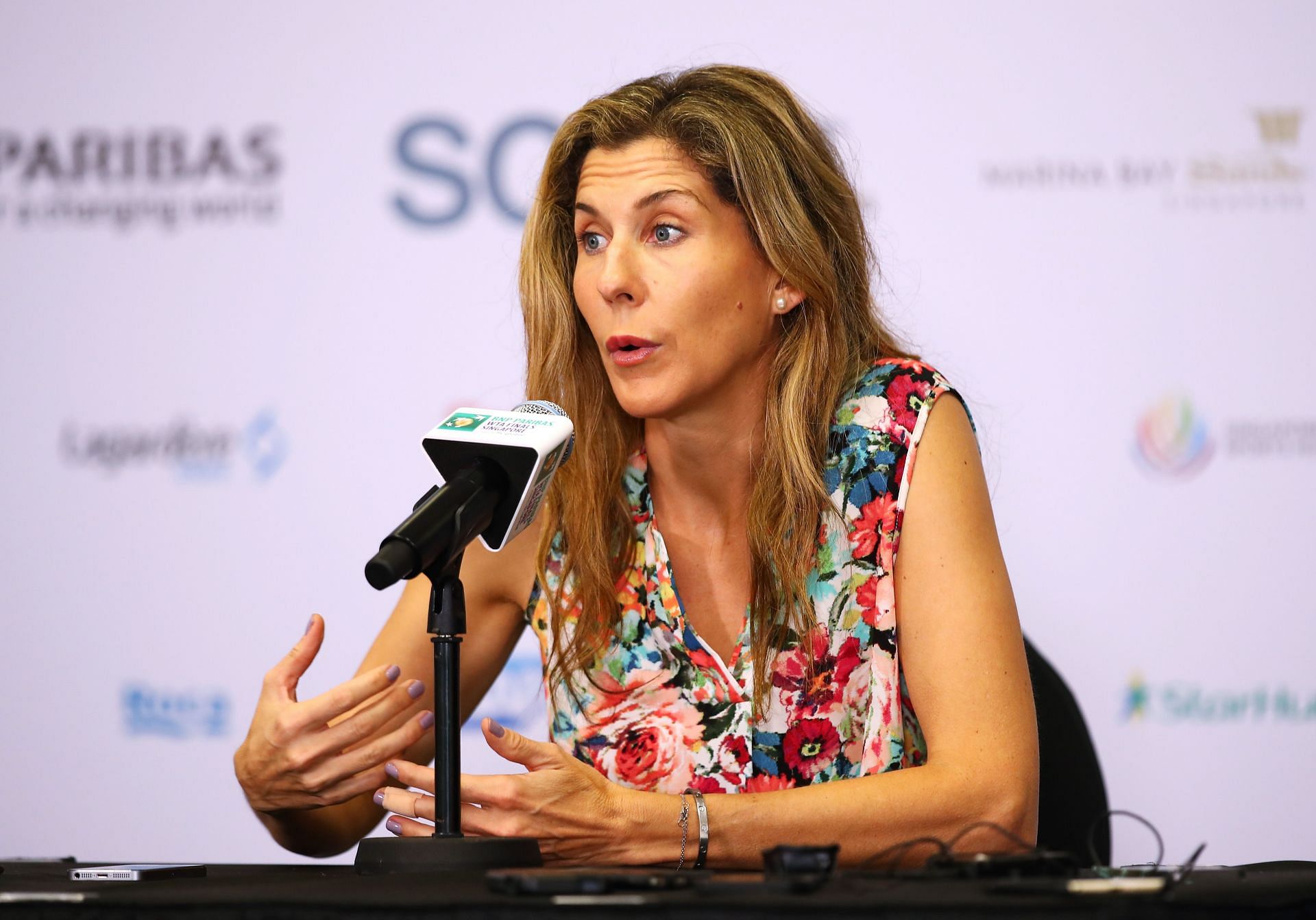 Monica Seles at the 2016 WTA Finals