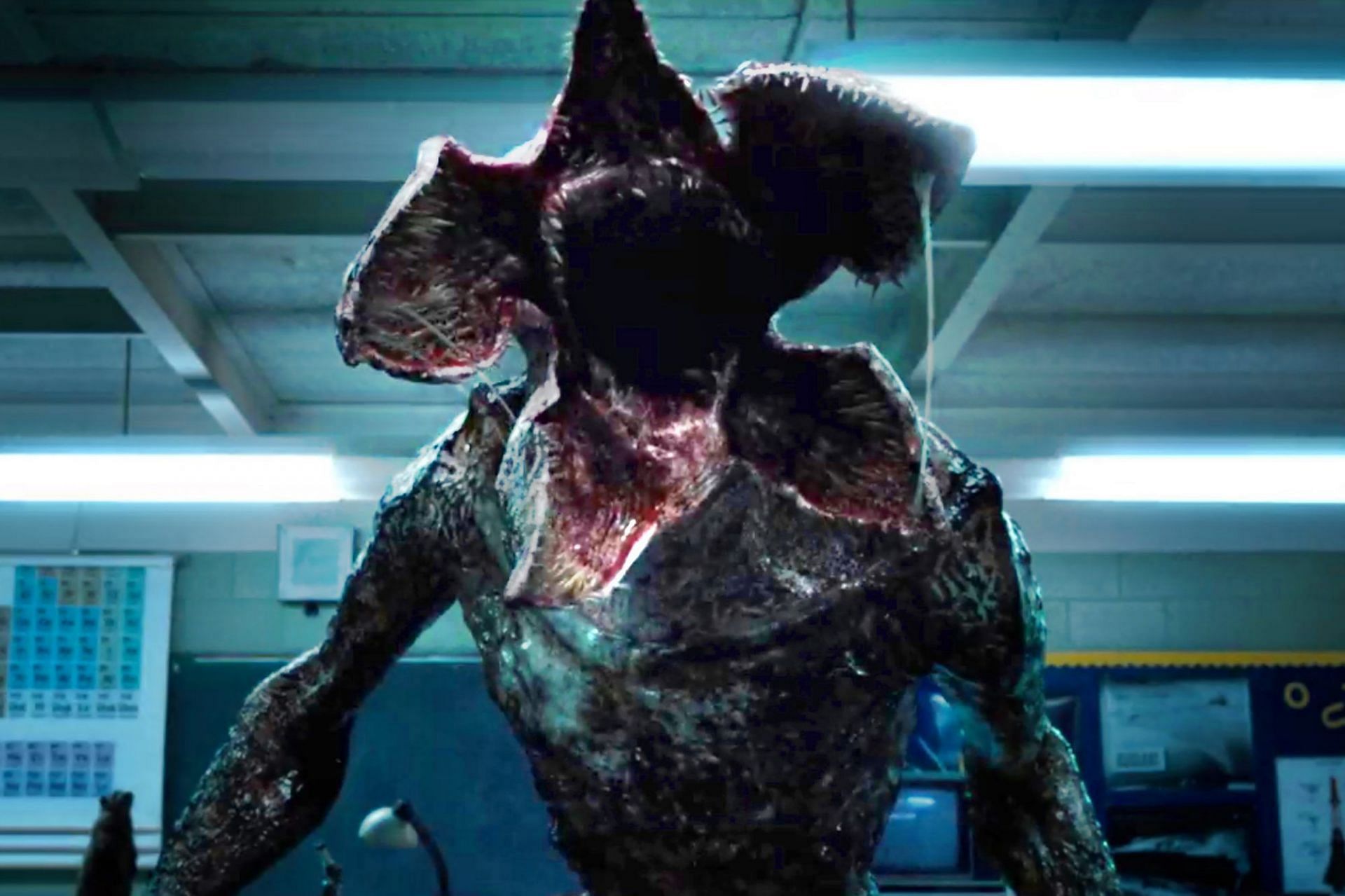 The Upside Down is a parallel dimension in Stranger Things, which is full of supernatural creatures, including the terrifying Demogorgon responsible for Barb&#039;s disappearance (Image via Netflix)