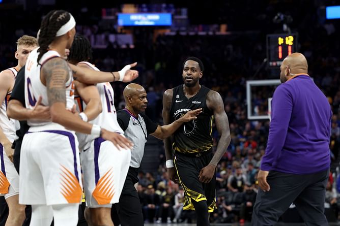 Watch: Damion Lee and JaMychal Green get into a heated exchange during Phoenix Suns vs Golden State Warriors