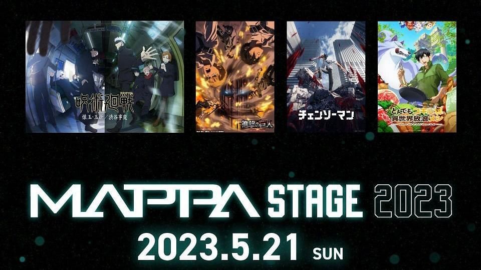 Mappa-Stage 2023 lineup. (Image via MAPPA)