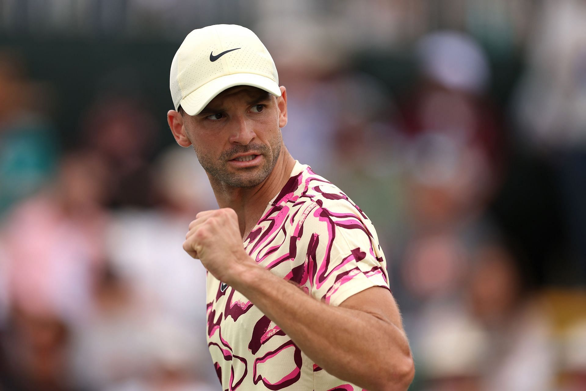 Grigor Dimitrov at the 2023 BNP Paribas Open.