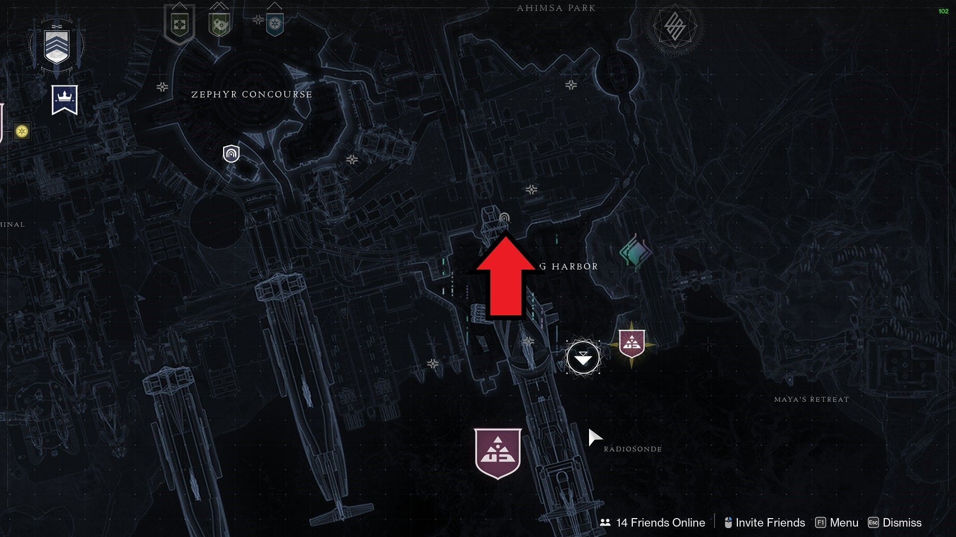 Location of the Lost Sector (Image via Destiny 2)