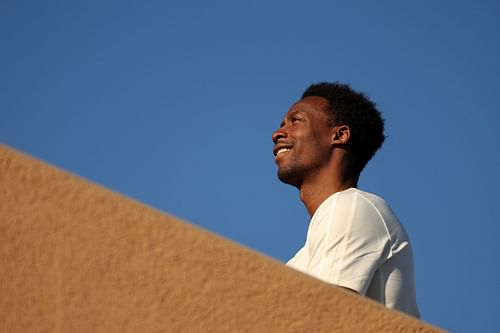 Monfils at the BNP Paribas Open