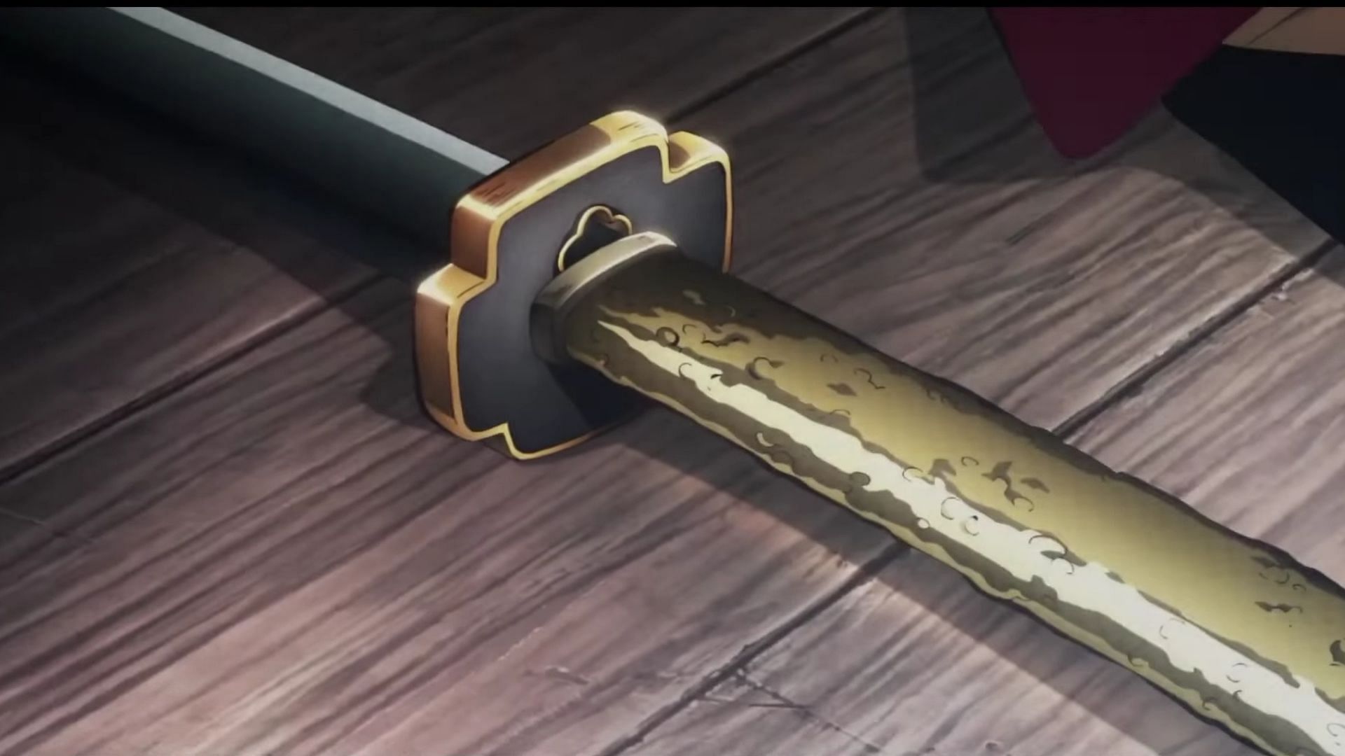 The 300 year old sword in Demon Slayer: Swordsmith Village (Image via Studio Ufotable)