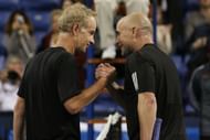 John McEnroe and Andre Agassi