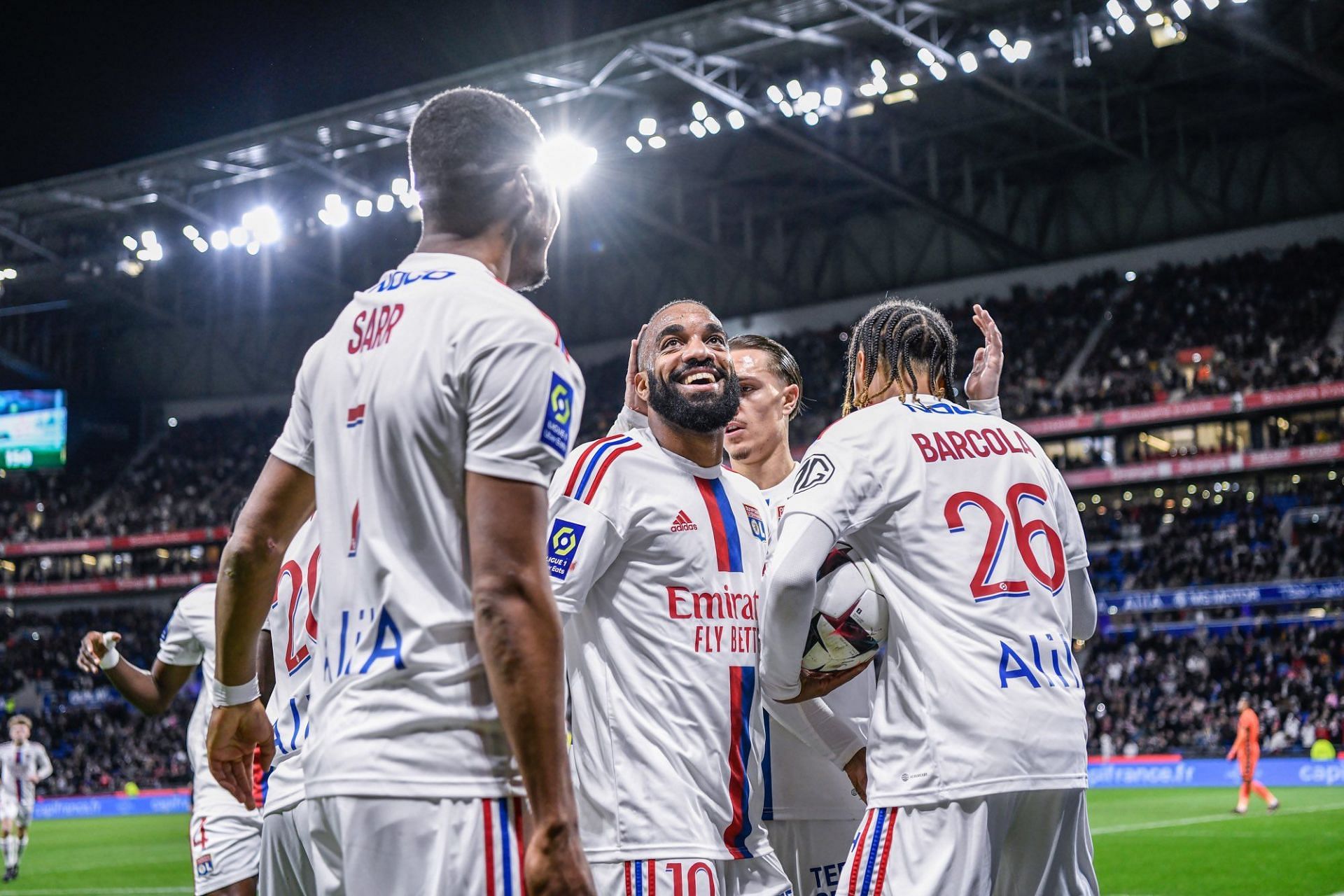 French player - Alexandre Lacazette of Lyon in action