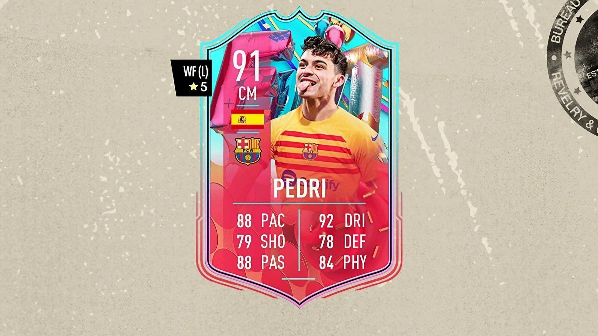 The Pedri FUT Birthday SBC is a really great opening for the promo in FIFA 23 (Image via EA Sports)