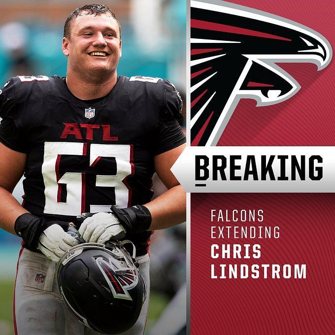 Official atlanta falcons chris lindstrom 95. pff grade highest