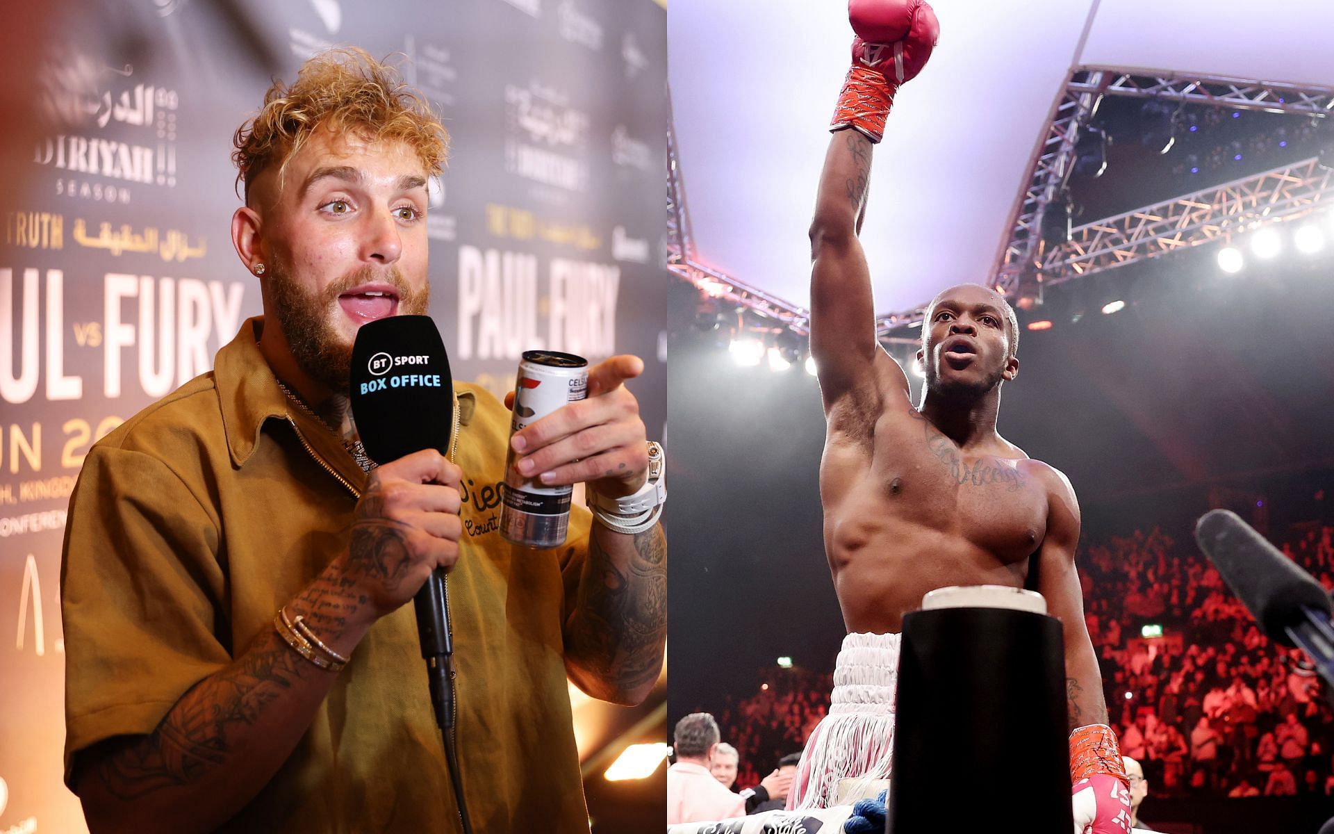 Jake Paul (left) and KSI (right) (Image credits Getty Images)