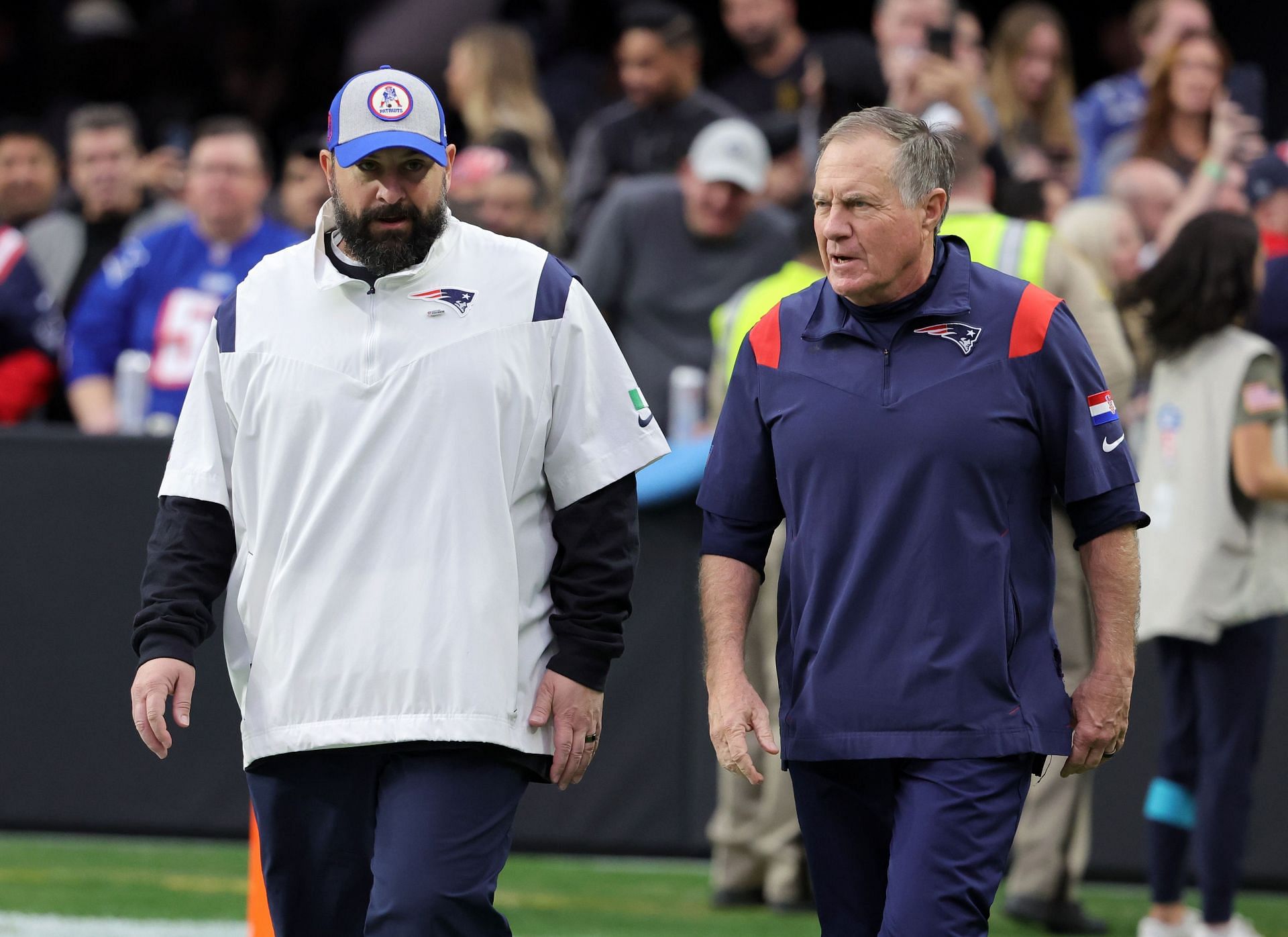 Bill Belichick at New England Patriots v Las Vegas Raiders