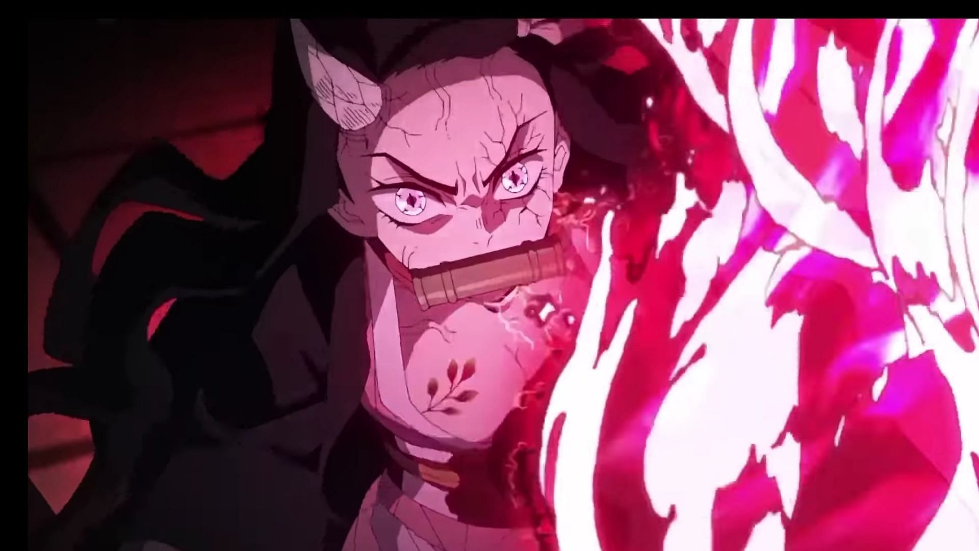 Nezuko in the Demon Slayer anime trailer (Image via Studio Ufotable)