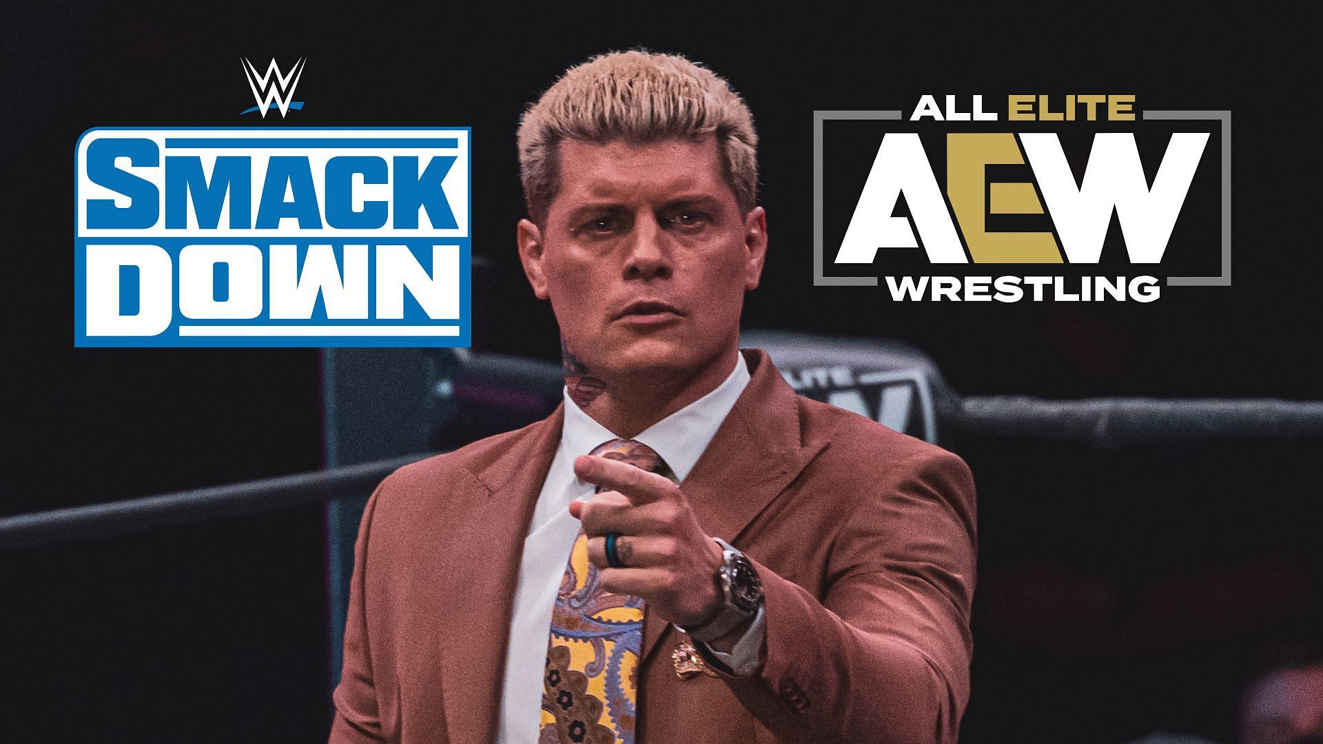 Which Smackdown star showed up at Cody Rhodes and an AEW star