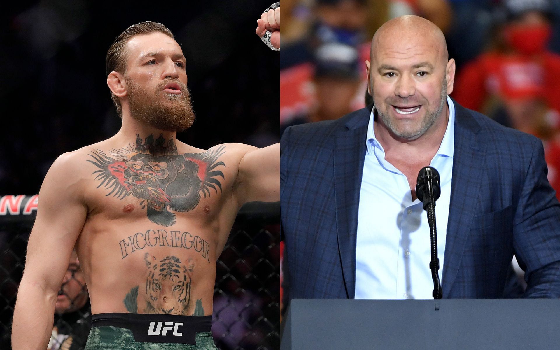 Conor McGregor (Left) and Dana White (Right)