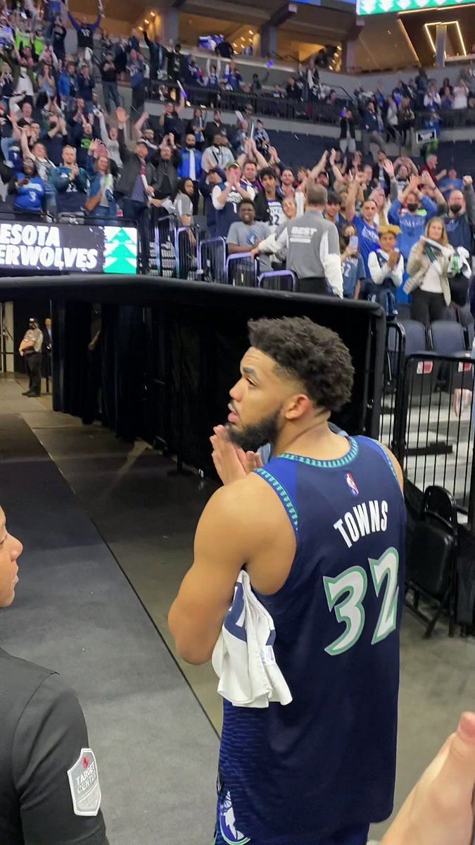 Kat really going for the Cringiest player of the year award” - Fans mock  Karl-Anthony Towns for copying Mikal Bridges' celebration
