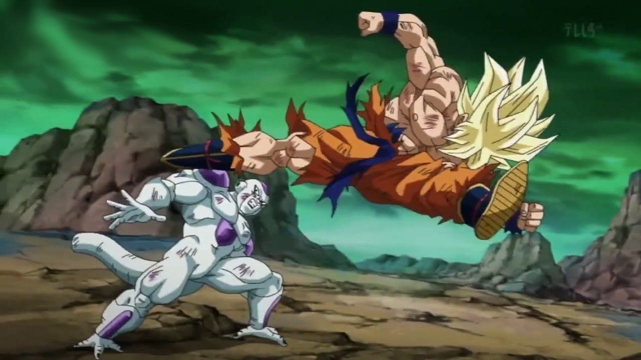 Goku vs Frieza (Image via Toei animation)