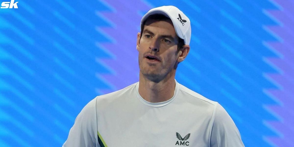 Andy Murray reacts to Wimbledon