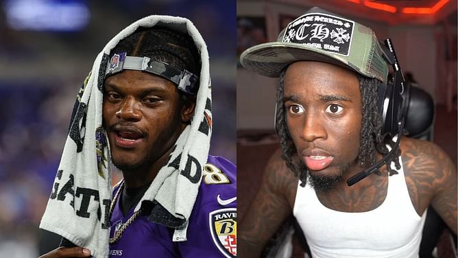 Lamar Jackson sends hilarious message to Twitch streamer Kai Cenat for becoming most subscribed streamer