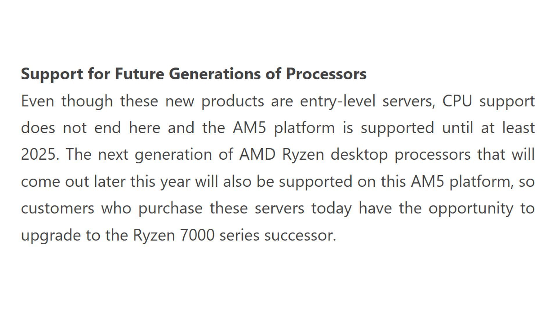 Gigabyte has confirmed next-gen Ryzen 8000 processors will arrive in 2023 (Image via Gigabyte)