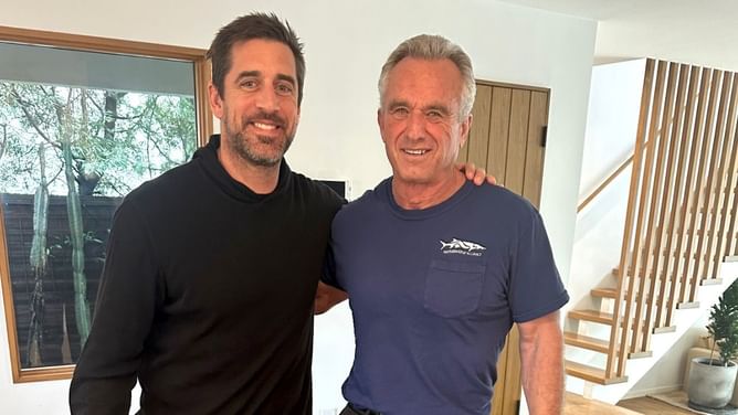 Another Aaron Rodgers controversy? Jets target splits opinion after linking with vehemently super anti-vax propagandist Robert Kennedy Jr.