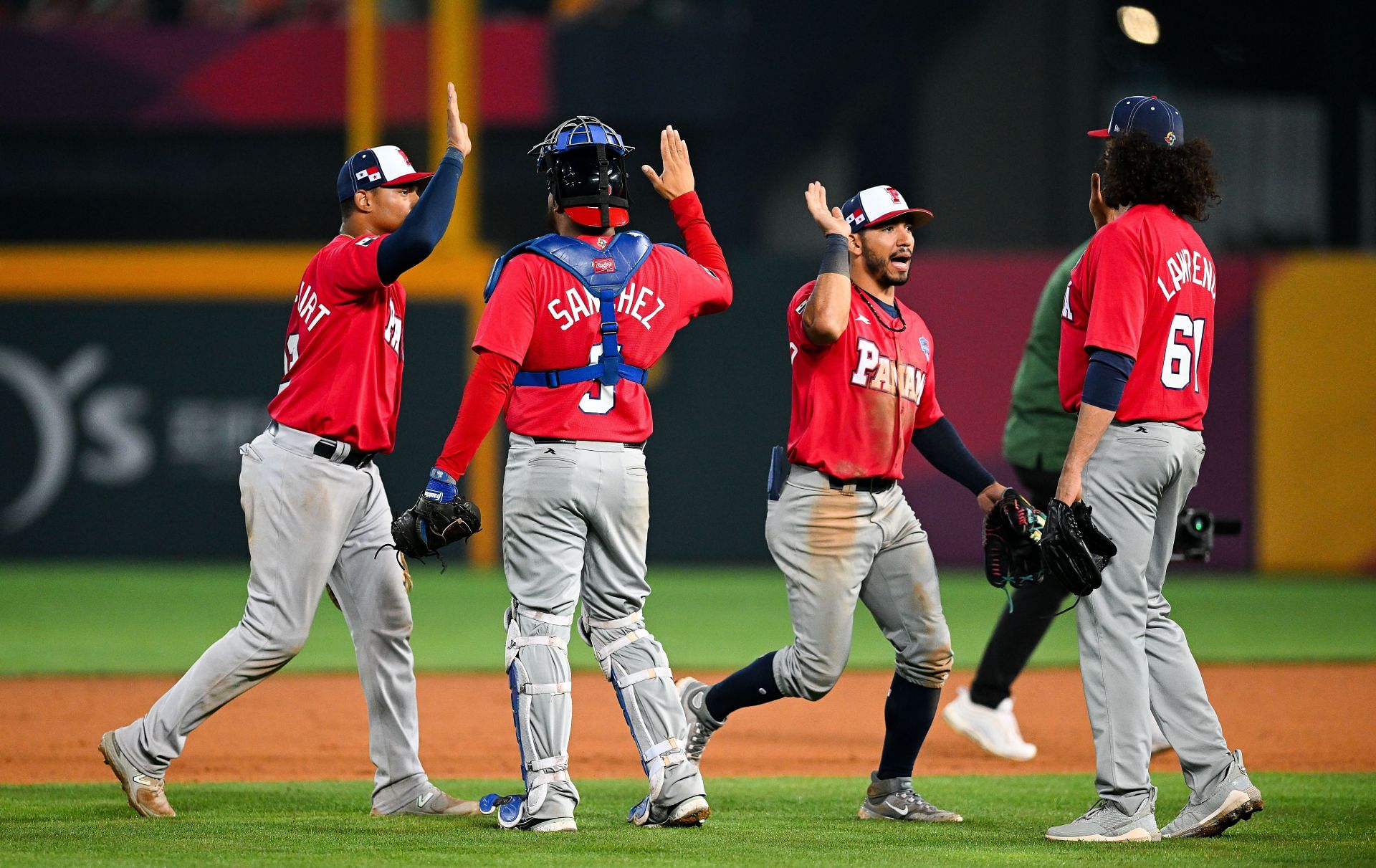 Panama celebrates their win