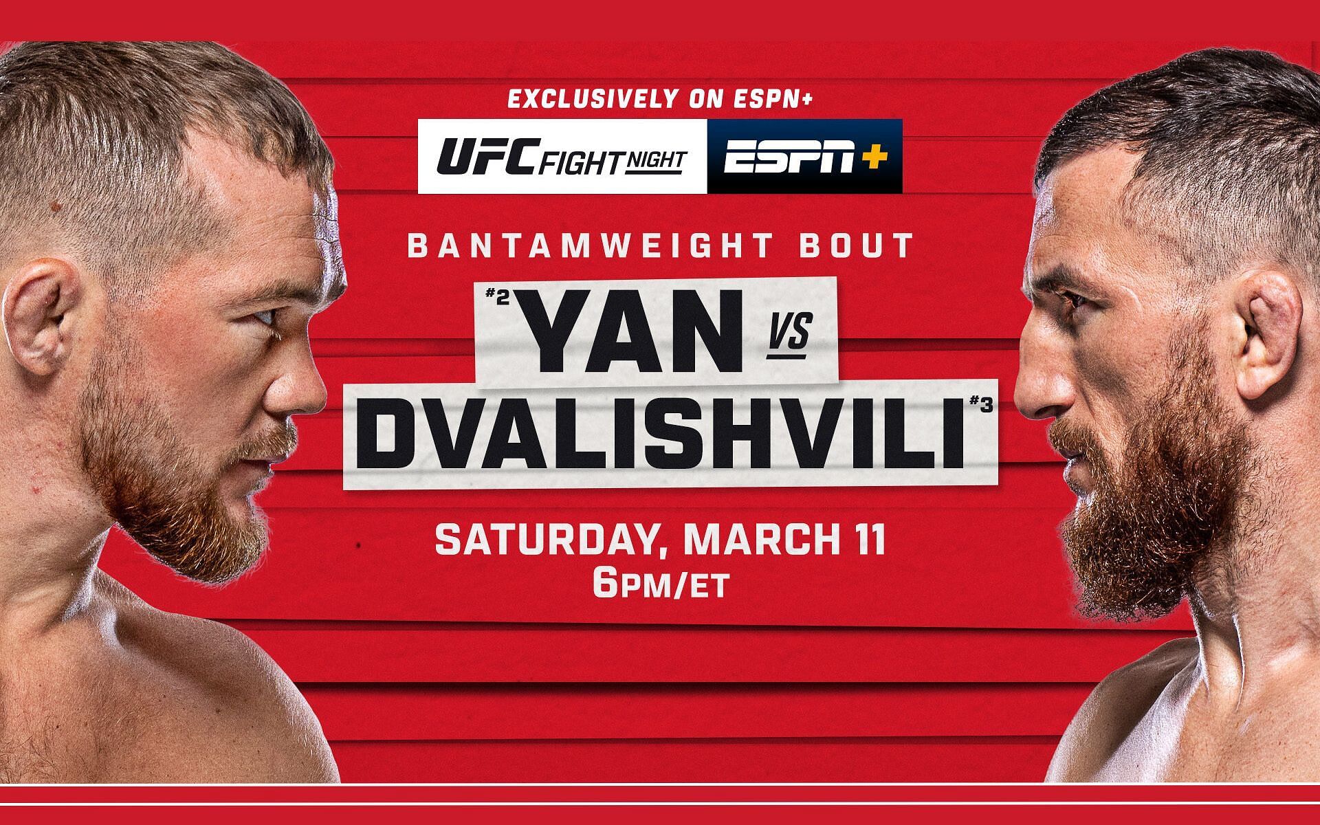 UFC Fight Night Who's fighting in the UFC card tonight, March 11, 2023