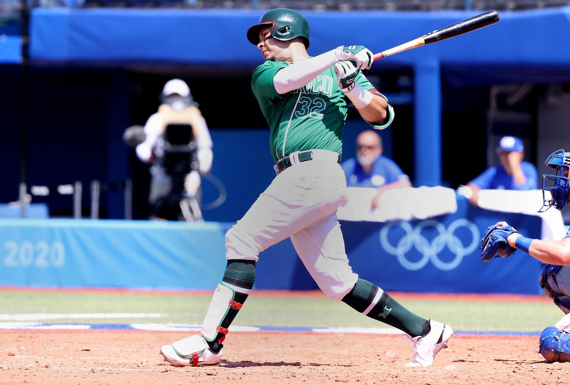 Joey Meneses with Team Mexico in the Tokio Olympics