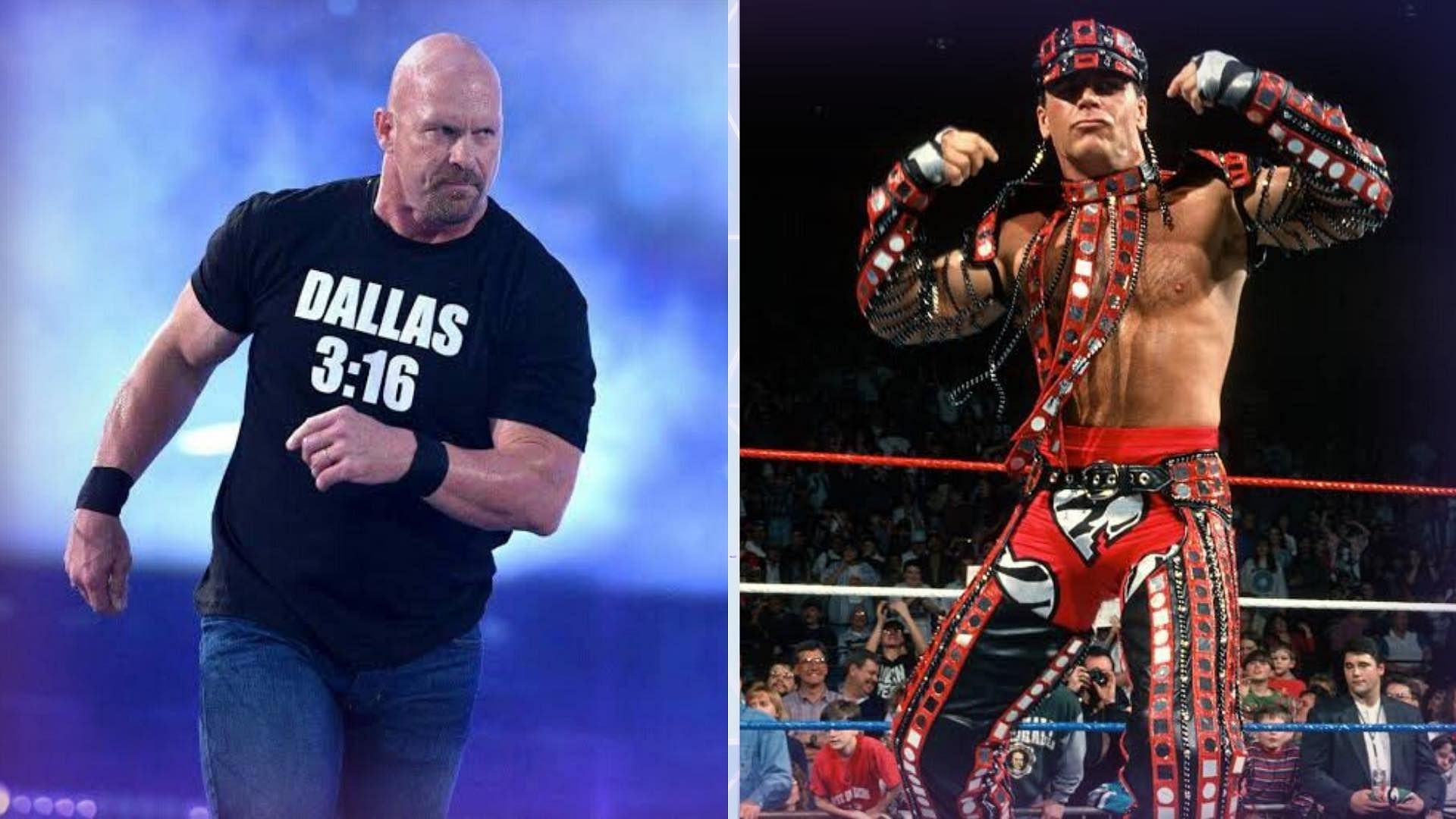 WWE Superstars and Hall of Famers Stone Cold Steve Austin and Shawn Michaels