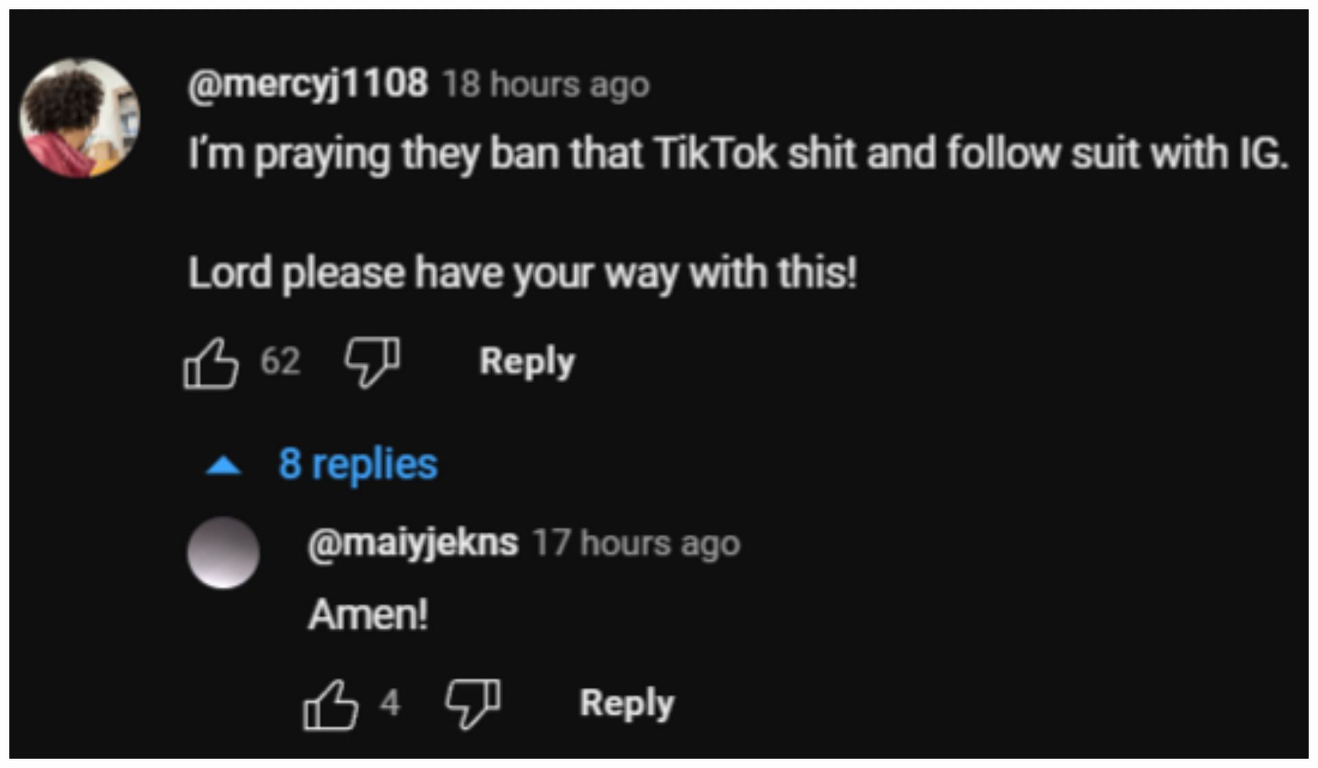 User claims that TikTok should be banned (Image via YouTube/ALL URBAN CENTRAL)