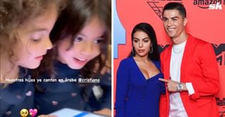 Cristiano Ronaldo's partner Georgina Rodriguez shares adorable clips of daughters Eva and Alana learning Arabic