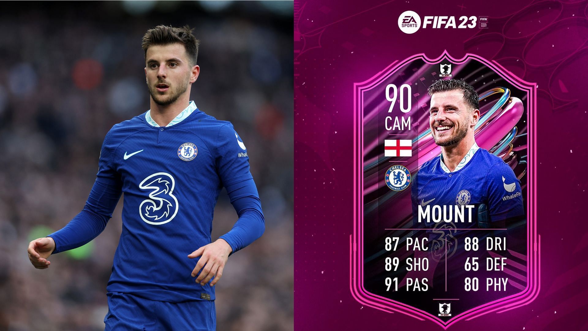FIFA 23 players will hope that the Mason Mount FUT Ballers SBC will be reasonably priced (Images via Getty, Twitter/FUT Sheriff)