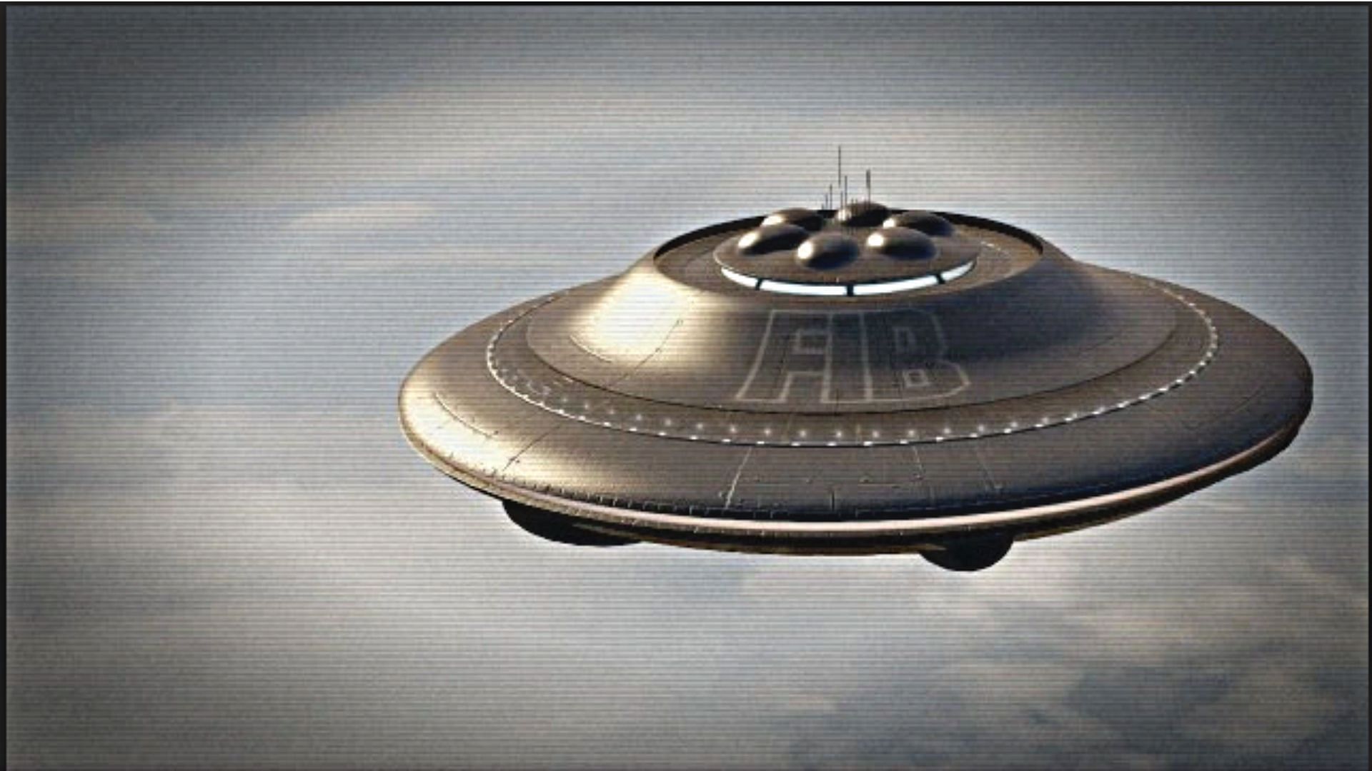 The Spaceship above Mount Chiliad (Image via GTA Wiki)
