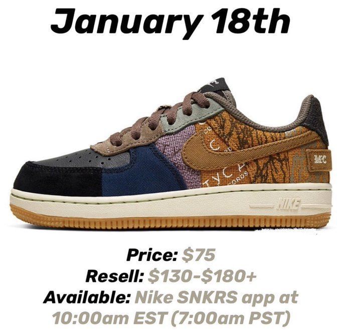 travis scott x nike basketball black multi