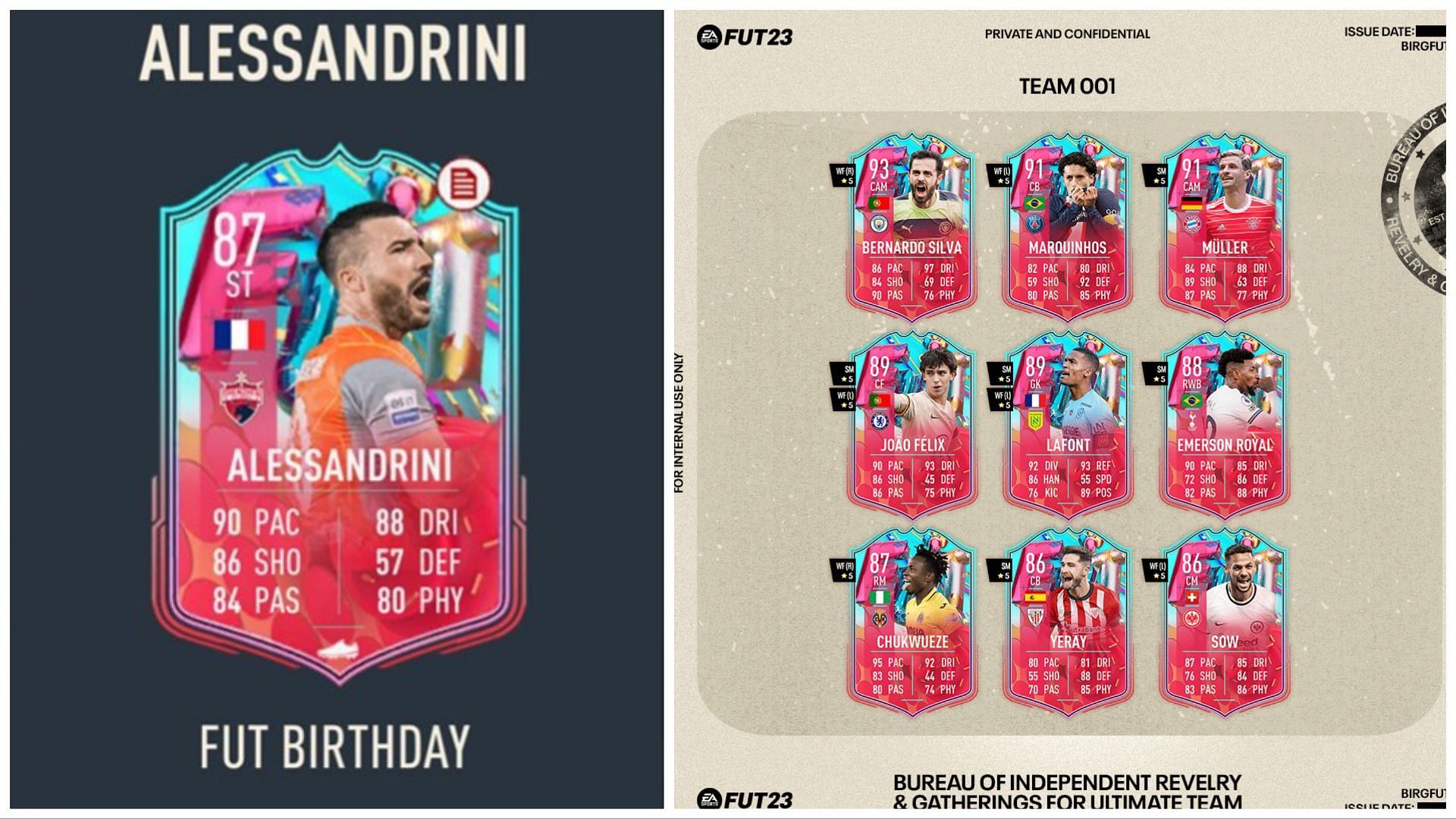 The FUT Birthday Party objective is live in FIFA 23 (Images via EA Sports)