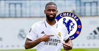 Real Madrid star Antonio Rudiger reacts to drawing Chelsea in UEFA Champions League
