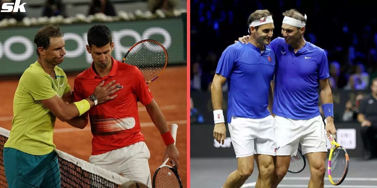 Rafael Nadal said that his relationship with Novak Djokovic was not better than that with Roger Federer