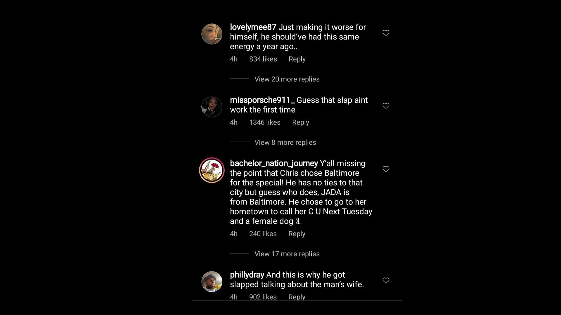 Reaction on Chris Rock&#039;s Netflix special (Image via snip from Instagram/ @theneighborhoodtalk)