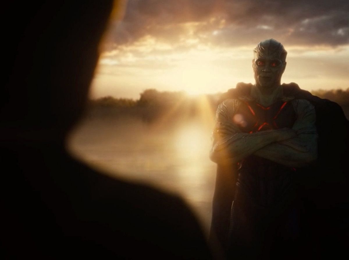 &quot;A surprise ally&quot; - Martian Manhunter reveals himself to the Justice League (Image via DC Studios)