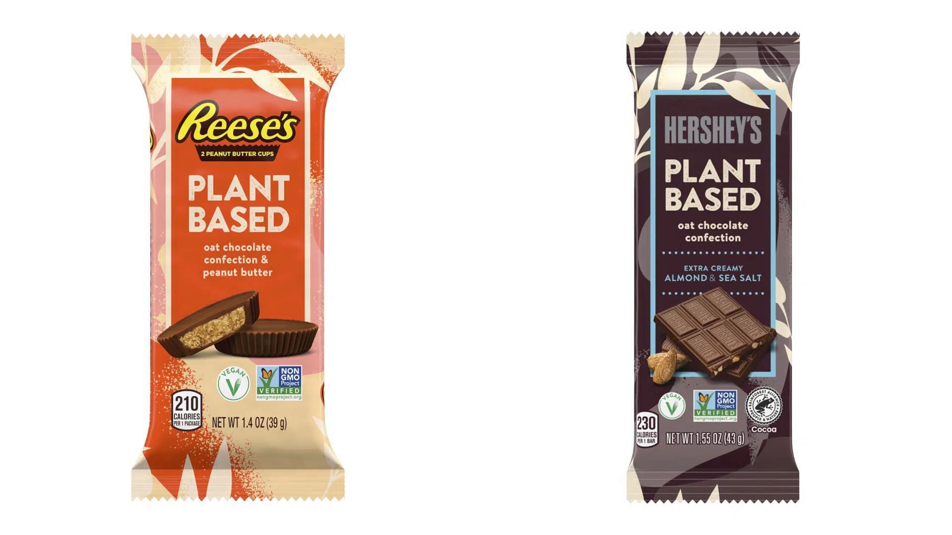 The new &#039;Plant Based&#039; chocolates from the Hershey company (Image via The Hershey Company)