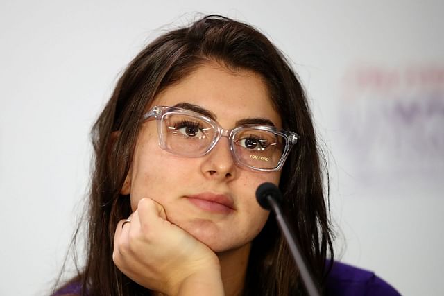 Bianca Andreescu has special guest in her player box during Indian ...