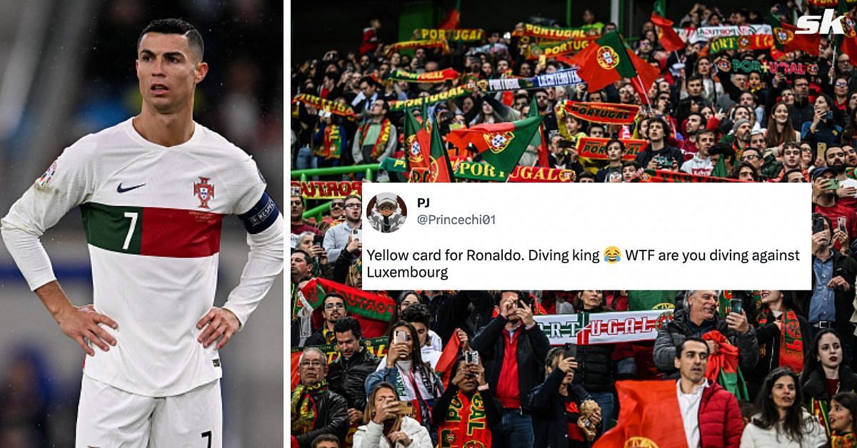 Cristiano Ronaldo slammed for diving during Portugal vs. Luxembourg