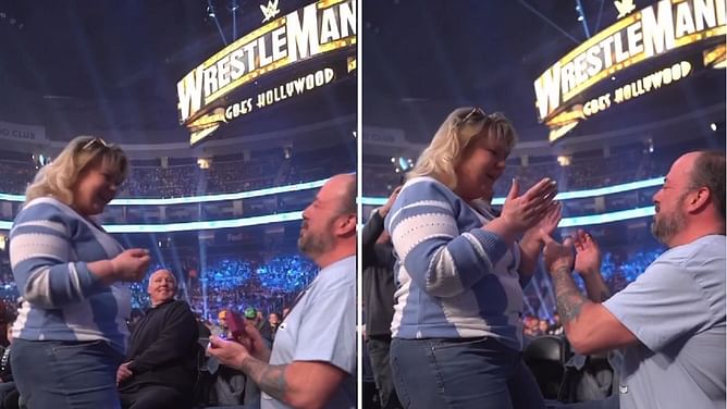 WWE SmackDown में फिल्मी अंदाज में एक फैन ने अपने पार्टनर को किया प्रपोज, दंग रह गई लड़की लेकिन फिर यूं कही दिल की बात