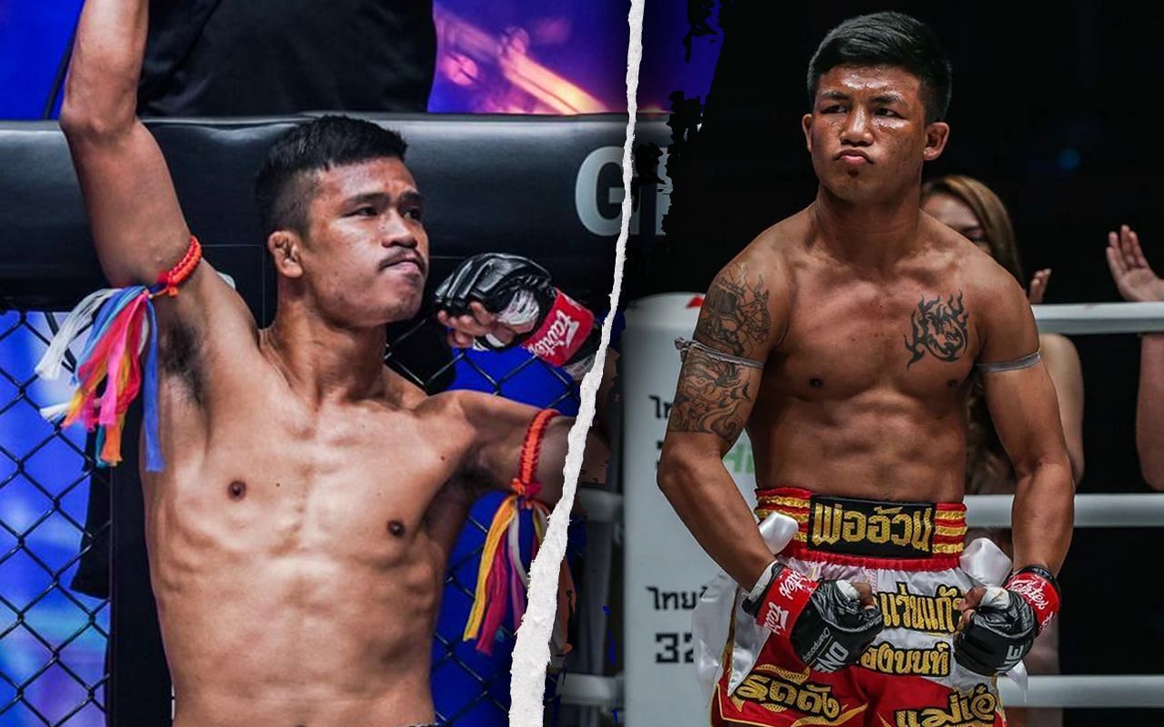 Superlek Kiatmoo9 (left) and Rodtang Jitmuangnon (right).