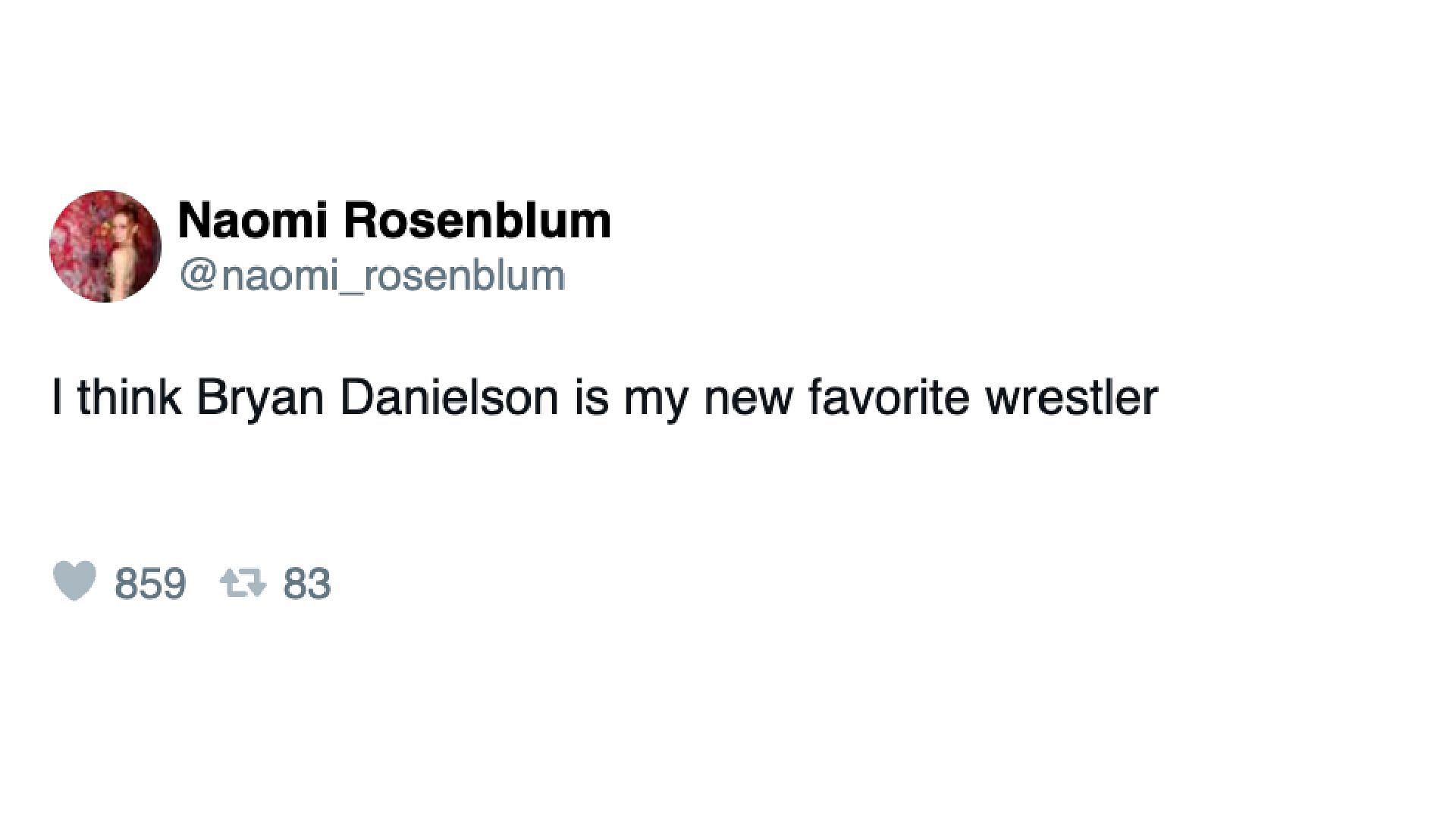 Naomi Rosenblum reacts to MJF&#039;s promo segment.