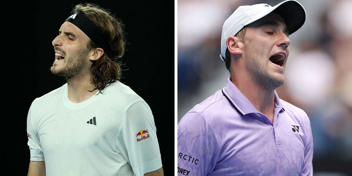 Stefanos Tsitsipas and Casper Ruud were both knocked out early at the BNP Paribas Open