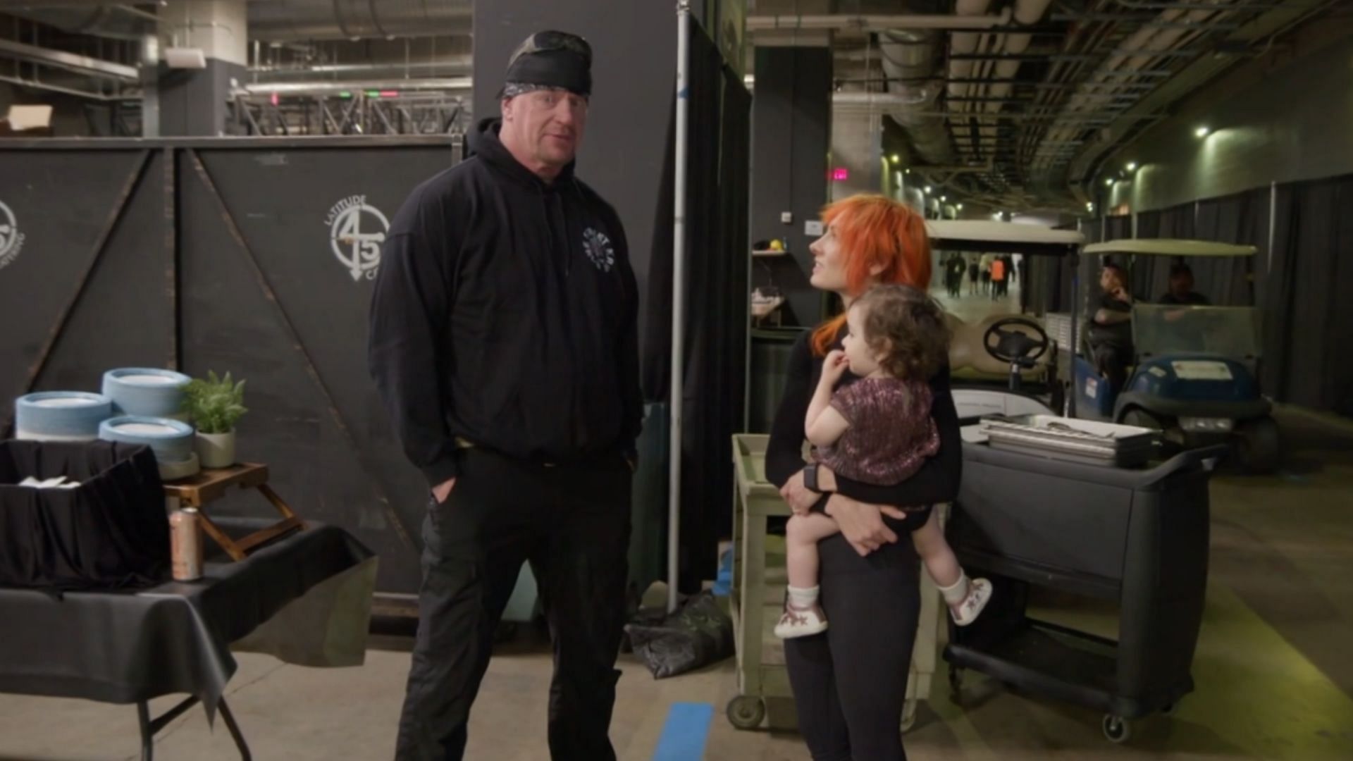 The Undertaker and Becky Lynch backstage