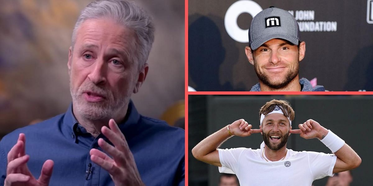 Andy Roddick and Liam Broady praised comedian Jon Stewart for his interview with Nathan Dahm