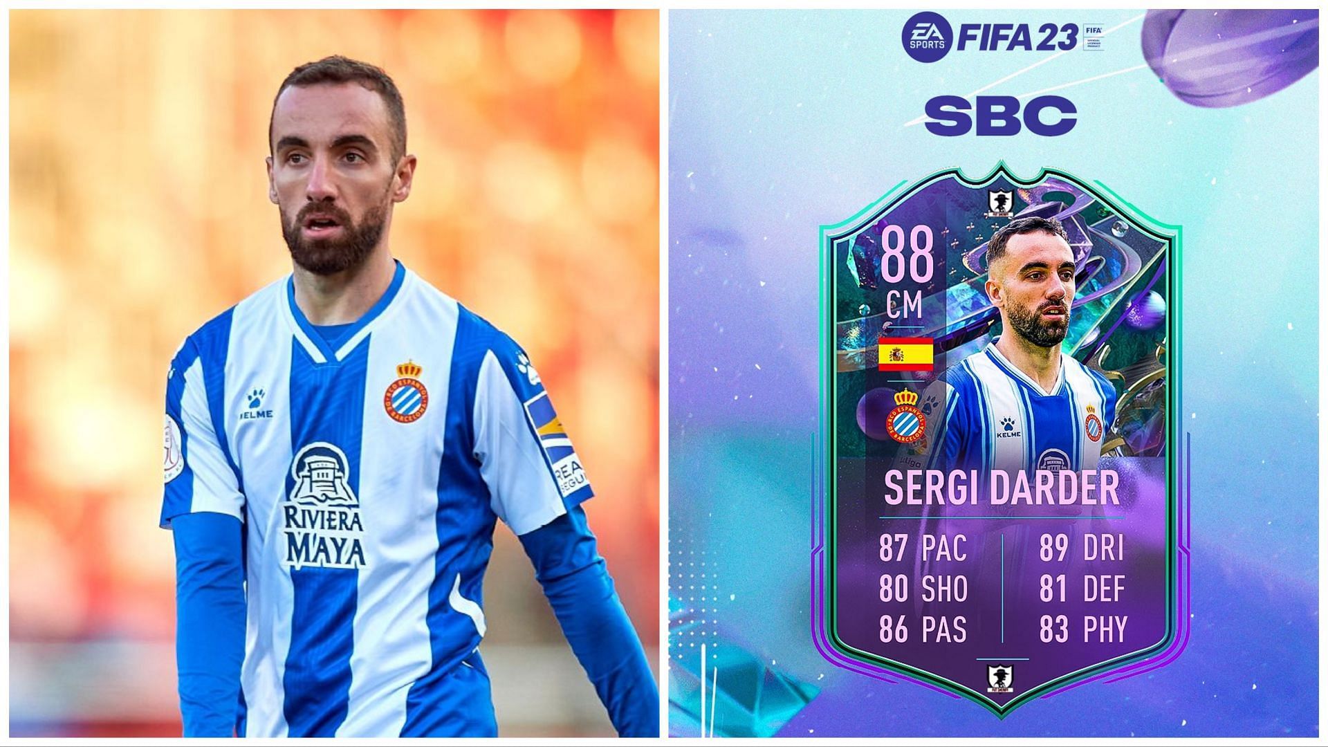 Fantasy FUT Sergi Darder has been leaked (Images via Getty and Twitter/FUT Sheriff)