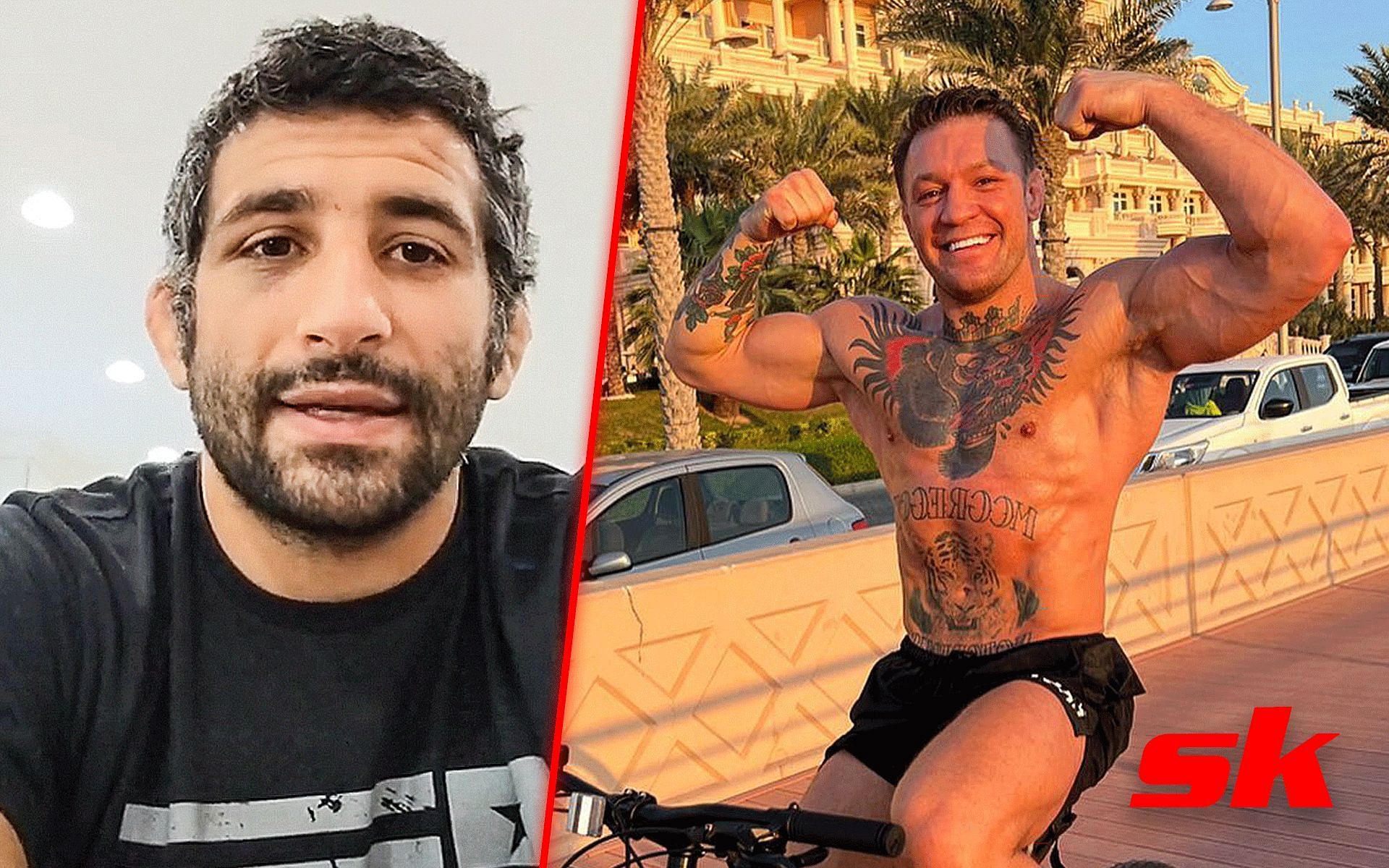 Beneil Dariush reacts to Conor McGregor