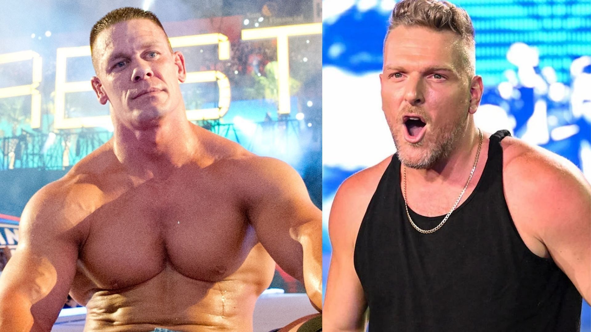 John Cena (left); Pat McAfee (right)